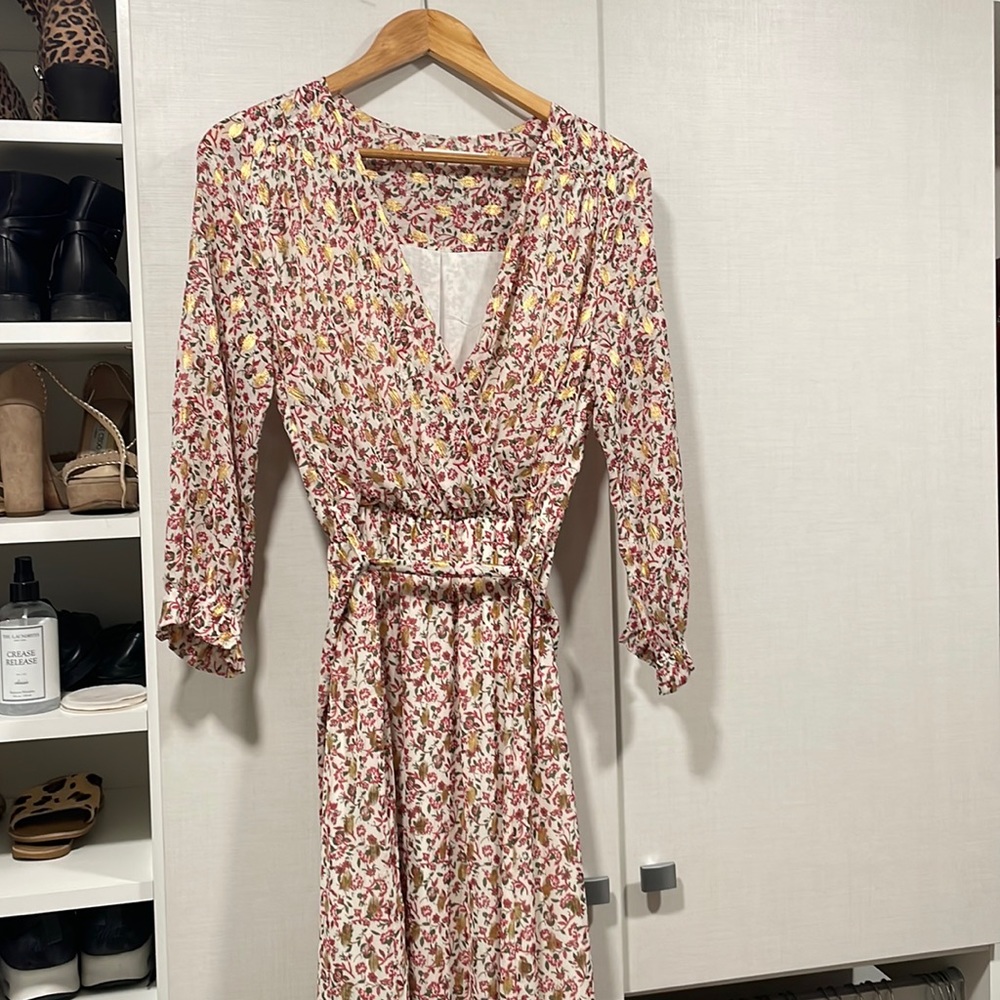 Gorgeous flowy  dress from French Boutique. Wore once for a Christmas card.